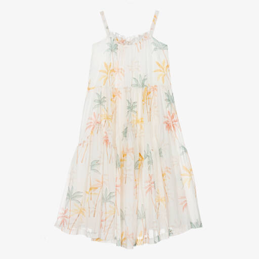 Chloé-Летнее платье из хлопка с тропическим принтом для девочек | Childrensalon Outlet