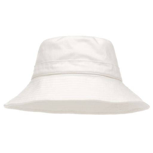 Chloé-Girls White Cotton Sun Hat | Childrensalon Outlet