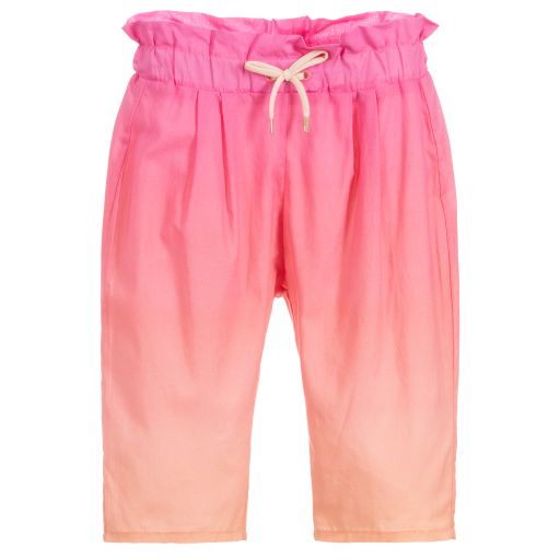 Chloé-Pink & Orange Cotton Trousers | Childrensalon Outlet
