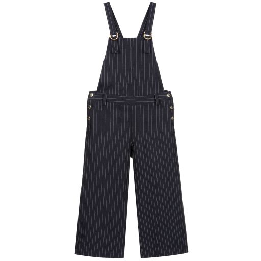 Chloé-Teen Blue Cropped Dungarees | Childrensalon Outlet