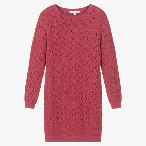 Chloé-Teen Girl Pink Knitted Dress | Childrensalon Outlet