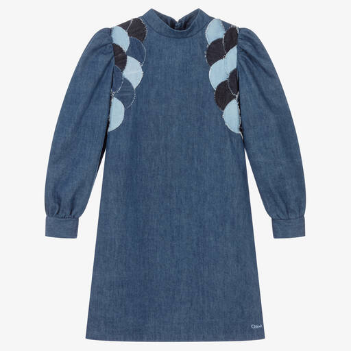 Chloé-Teen Girls Blue Denim Dress | Childrensalon Outlet