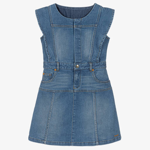 Chloé-Teen Girls Blue Denim Dress | Childrensalon Outlet
