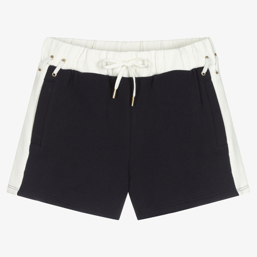 Chloé-Teen Girls Blue Jersey Shorts | Childrensalon Outlet