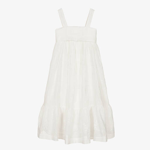 Chloé-Teen Girls Ivory Embroidered Dress | Childrensalon Outlet