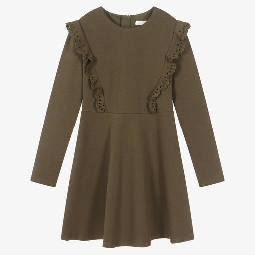 Chloé-Robe kaki Ado | Childrensalon Outlet