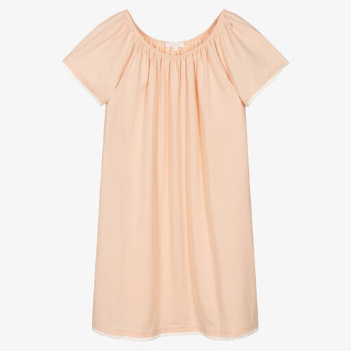 Chloé-Teen Girls Pink Cotton Nightdress | Childrensalon Outlet