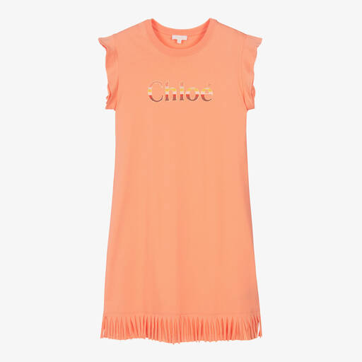 Chloé-Teen Girls Pink Logo T-Shirt Dress | Childrensalon Outlet