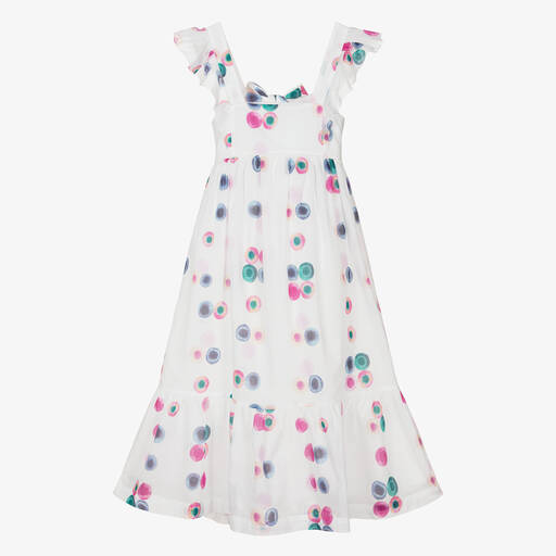 Chloé-Teen Girls White Cotton Voile Dress | Childrensalon Outlet