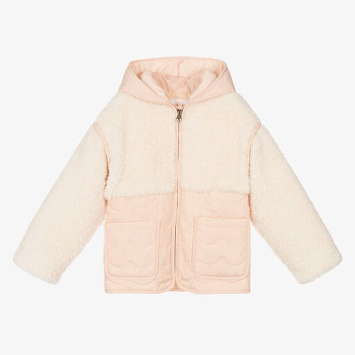 Chloé-Розовая куртка из искусственного меха для подростков | Childrensalon Outlet