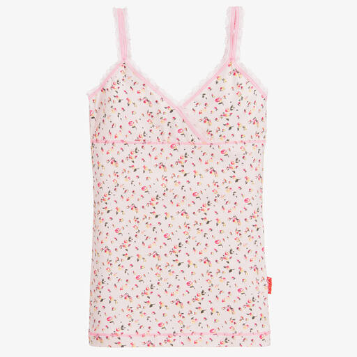 Claesen's-Girls Pink Cotton Vest | Childrensalon Outlet