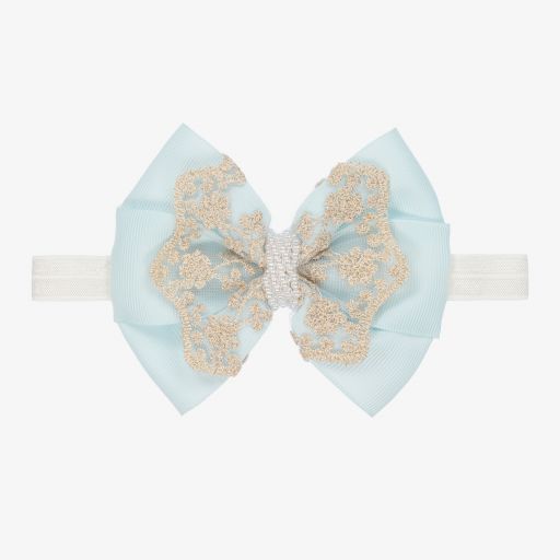 Cute Cute-Blue Bow Headband (12cm) | Childrensalon Outlet
