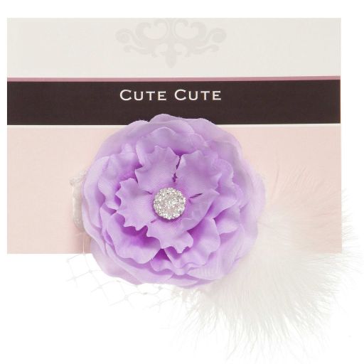 Cute Cute-Flower Feather & Lace Headband | Childrensalon Outlet