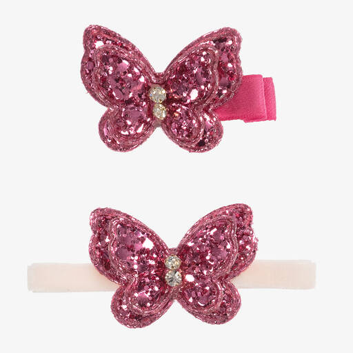 Cute Cute-Rosa Haarspange & Armbänder-Set | Childrensalon Outlet