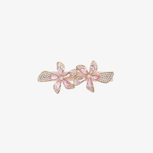 David Charles-Girls Delicate Pink Blossom Clip | Childrensalon Outlet