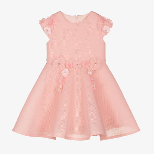 ديفيد تشارلز-فستان شبك نيوبرين لون زهري | Childrensalon Outlet