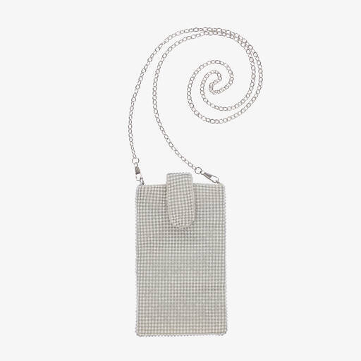 David Charles-Silberne Strass-Handytasche (18 cm) | Childrensalon Outlet