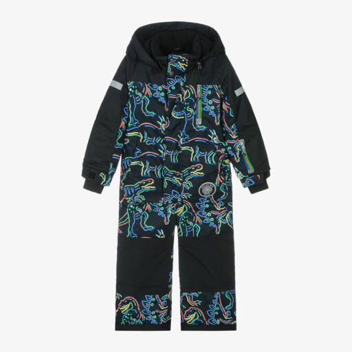 Deux par Deux-Boys Black Dino Adventure Snow Set | Childrensalon Outlet