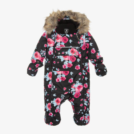Deux par Deux-Girls Winter Rose Snowsuit Ensemble | Childrensalon Outlet