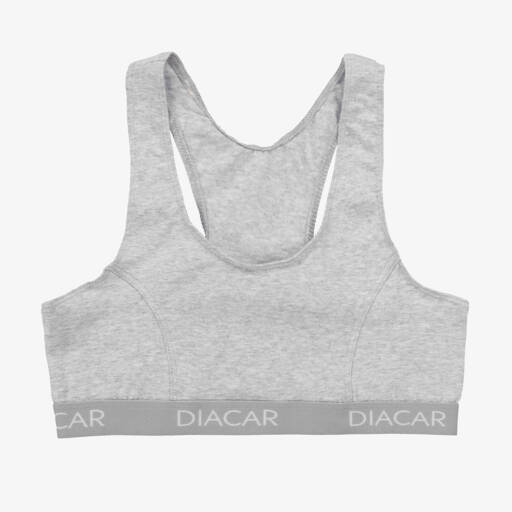 Diacar-Girls Charcoal Soft Knit Bralette | Childrensalon Outlet