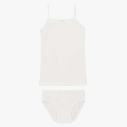 Diacar-Ivory Vest & Knickers Set  | Childrensalon Outlet