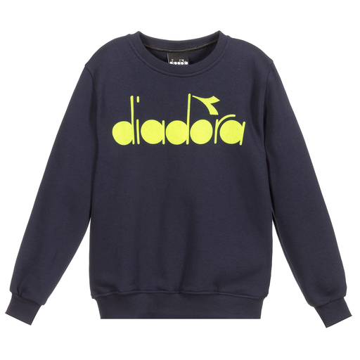 Diadora-Blue Cotton Sweatshirt | Childrensalon Outlet