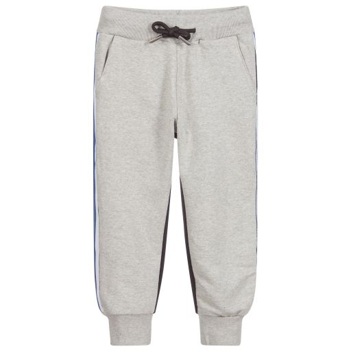 Diesel-Black & Grey Cotton Joggers | Childrensalon Outlet