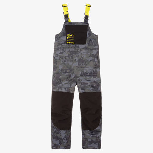 Diesel-سالوبيت للتزلج لون أسود مبطن للأولاد | Childrensalon Outlet