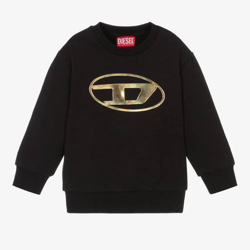 Diesel-Schwarzes Sweatshirt für Jungen | Childrensalon Outlet