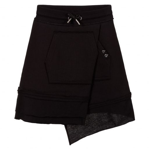 Diesel-Girls Black Jersey Skirt | Childrensalon Outlet