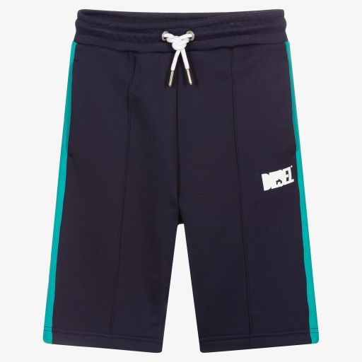 Diesel-Teen Boys Blue Jersey Shorts | Childrensalon Outlet
