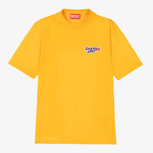 Diesel-Teen Boys Yellow T-Shirt | Childrensalon Outlet