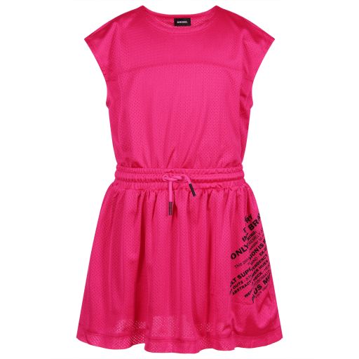 Diesel-Teen Pink Logo Dress | Childrensalon Outlet