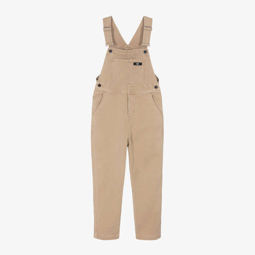 DKNY-Beige Jeans-Latzhose | Childrensalon Outlet