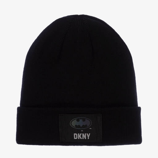 DKNY-Bonnet noir en coton Batman | Childrensalon Outlet