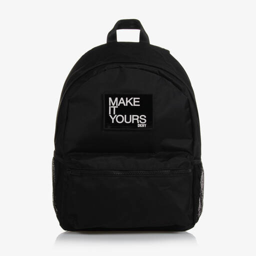 DKNY-Black Make It Yours Backpack (39cm)  | Childrensalon Outlet