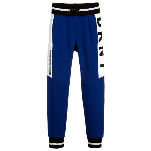 DKNY-Jogginghose in Blau und Weiß mit Logo  | Childrensalon Outlet