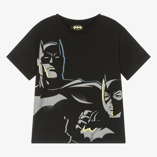 DKNY-Schwarzes Batman Baumwoll-T-Shirt für Jungen | Childrensalon Outlet