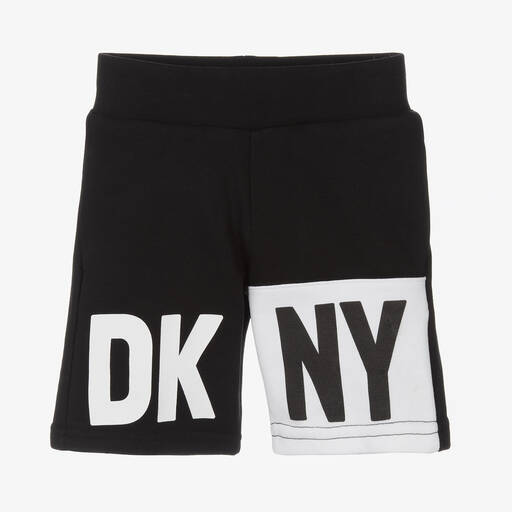 DKNY-Schwarze Baumwollshorts (J) | Childrensalon Outlet