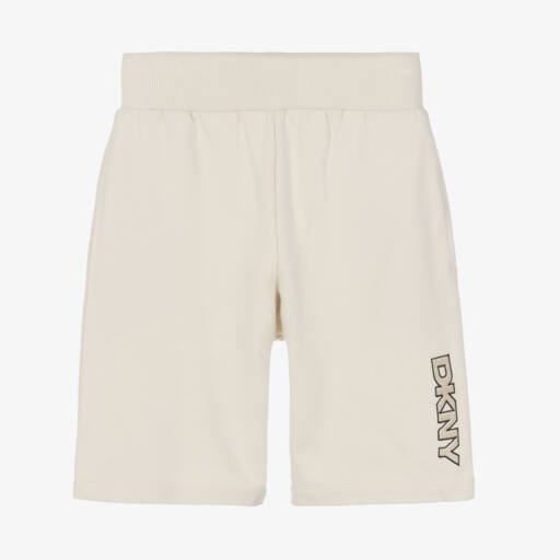 DKNY-Boys Ivory Jersey Shorts | Childrensalon Outlet