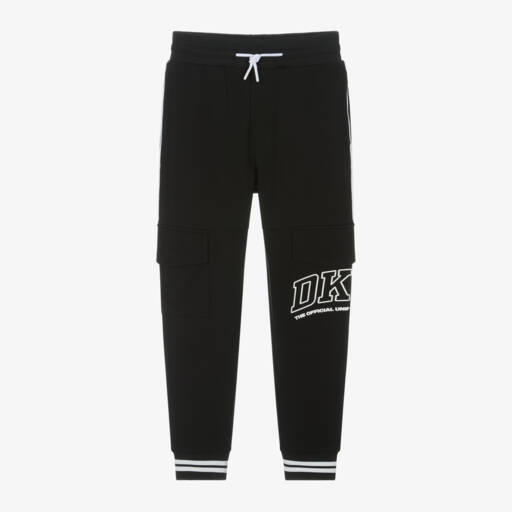 DKNY-Мягкие черные трикотажные брюки для мальчиков | Childrensalon Outlet