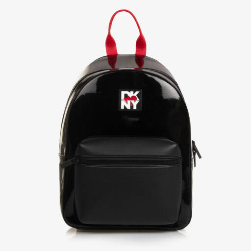 DKNY-Girls Black NY Heart Backpack | Childrensalon Outlet