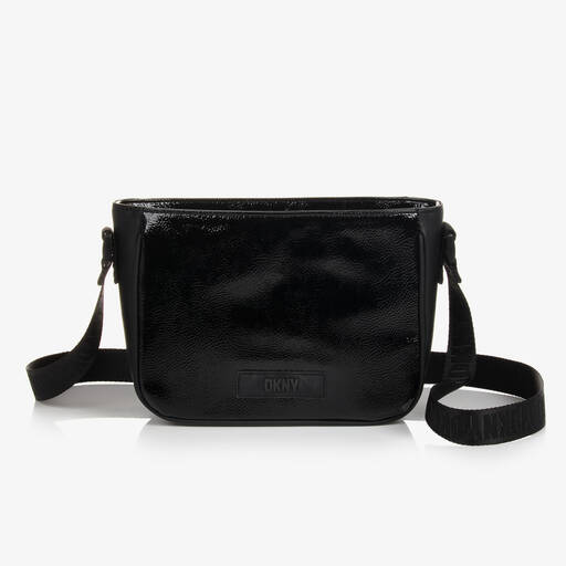 DKNY-Girls Black Shoulder Bag (24cm) | Childrensalon Outlet