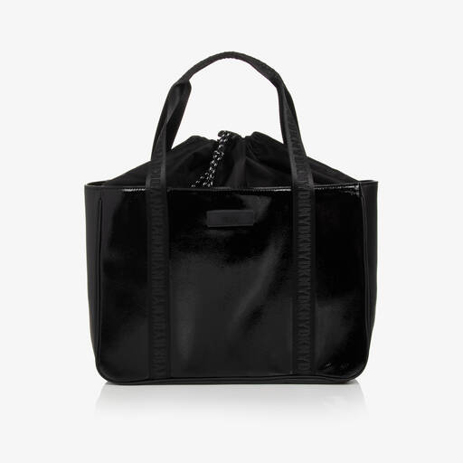 DKNY-حقيبة توت لون أسود للبنات (46 سم) | Childrensalon Outlet