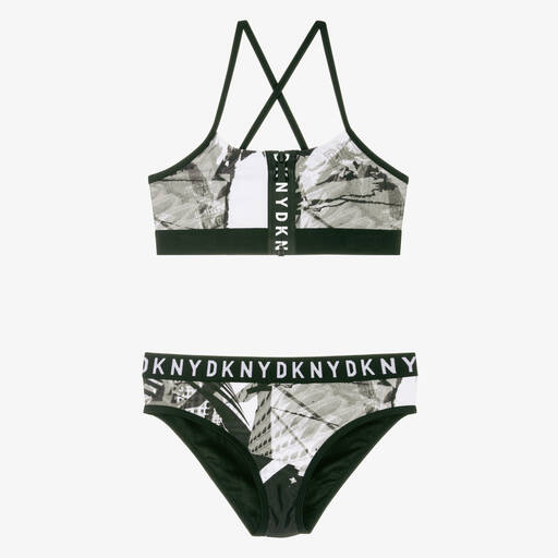 DKNY-Girls Black & White Bikini | Childrensalon Outlet