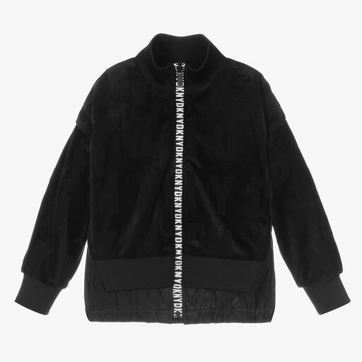 DKNY-Черный топ на молнии для девочек | Childrensalon Outlet