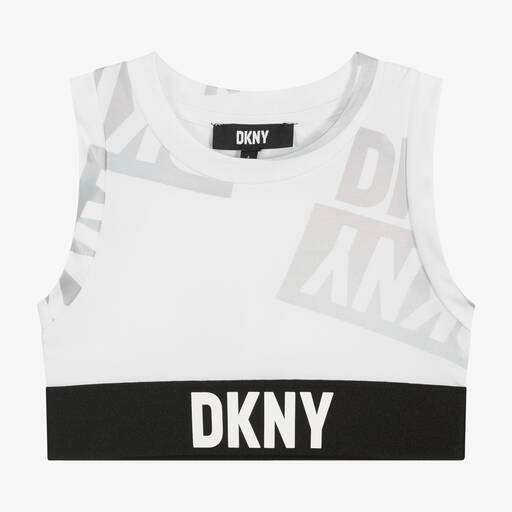 DKNY-Girls Iridescent Logo Sports Top | Childrensalon Outlet