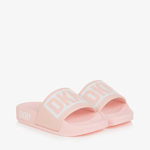DKNY-Girls Light Pink Sliders | Childrensalon Outlet