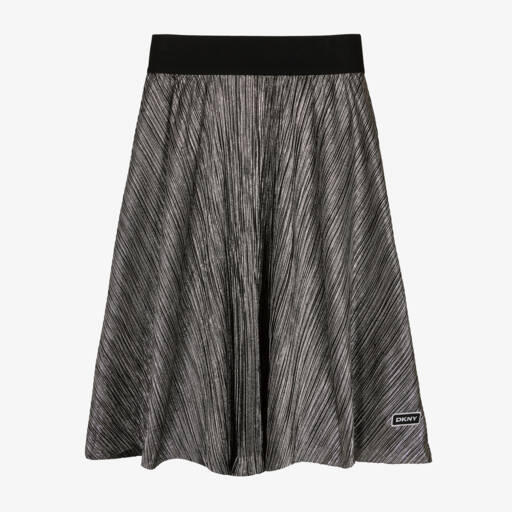 DKNY-Girls Metallic Striped Midi Skirt | Childrensalon Outlet