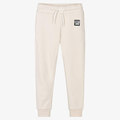 DKNY-Beige Teen Baumwoll-Jogginghose  | Childrensalon Outlet